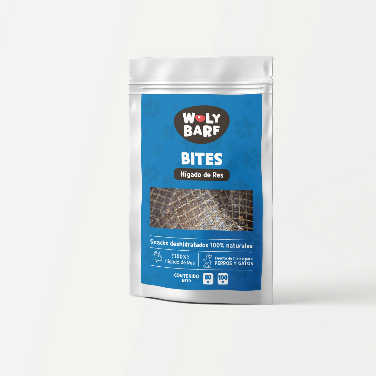 SNACK Woly Bites de Hígado de Res 80 GR