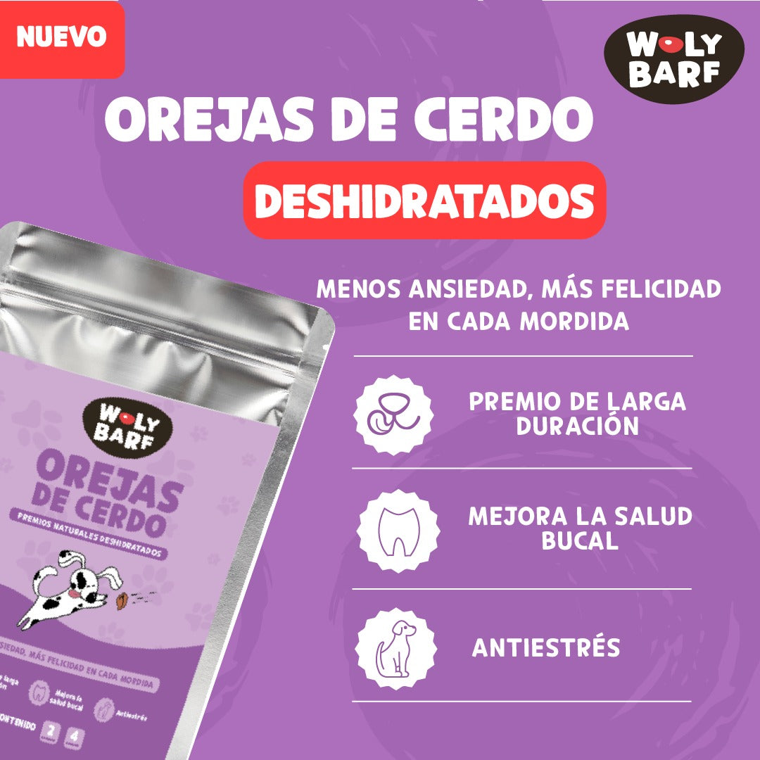 SNACK de Orejas de Cerdo deshidratadas