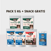 Pack Mix de Sabores 5KG (Res-Pavo-Pollo) + Bites GRATIS
