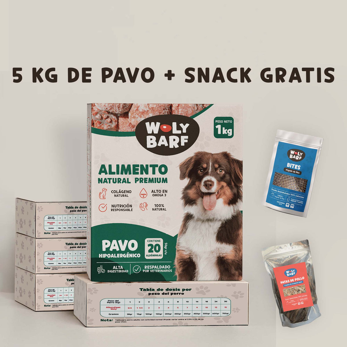 Pack Promo Pavo Hipoalergénico 5 KG + Bolsa de snacks GRATIS