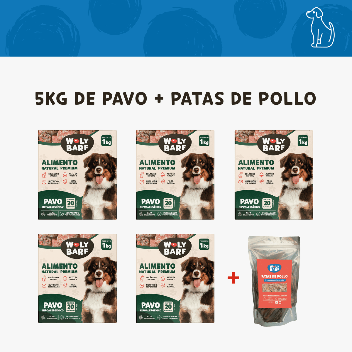 Pack de Pavo Hipoalergénico 5kg